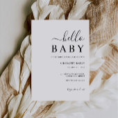 Invitation Baby shower Mariage minimaliste