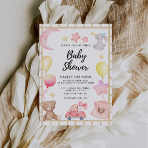Invitation Baby shower Mariage Teddy Bear