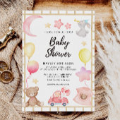 Invitation Baby shower Mariage Teddy Bear