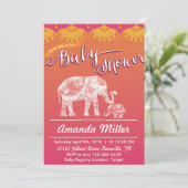Invitation Baby shower marocain - Inspiration indienne - Inde (Debout devant)