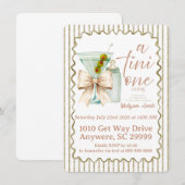 Invitation Baby-Shower Martini (Devant / Derrière)