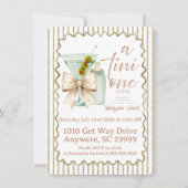 Invitation Baby-Shower Martini (Devant)