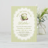 Invitation Baby Shower Matcha (Debout devant)