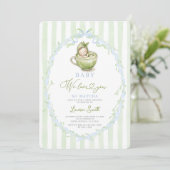 Invitation Baby Shower Matcha (Debout devant)