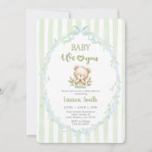 Invitation Baby Shower Matcha (Devant)