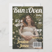 Invitation Baby shower Maternité Magazine Couverture Invitati (Devant)