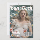Invitation Baby shower Maternité Magazine Couverture Invitati (Devant)
