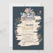 Invitation Baby shower Meadow Fleur sauvage Tea Party (Devant)