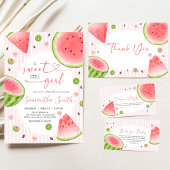 Invitation Baby Shower Melon d'eau