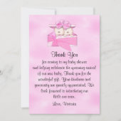 Invitation Baby shower Merci, les jumelles (Devant)