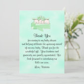 Invitation Baby shower Merci Neutre (Debout devant)
