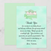 Invitation Baby shower Merci Neutre (Devant / Derrière)