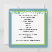 Invitation Baby shower Mère Canard blanc et canard blanc (Dos)