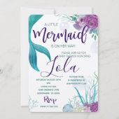 INVITATION BABY SHOWER MERMAID (Devant)