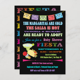 Invitation Baby shower mexicain d'adoption Fiesta