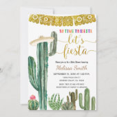 Invitation Baby shower mexicain de Cactus Let's Fiesta (Devant)