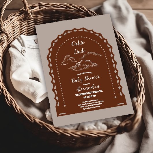 Invitation Baby shower mexicain de Cielito Lindo