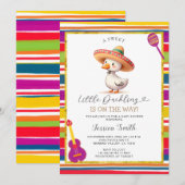 Invitation Baby shower mexicain Goose Fiesta (Devant / Derrière)