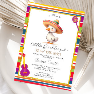 Invitation Baby shower mexicain Goose Fiesta