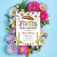Baby shower mexicain moderne coloré Fiesta