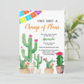 Invitation Baby shower mexicain reporté à la fête (Debout devant)