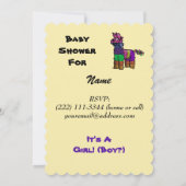 Invitation Baby shower mexicaine à Customiser (Dos)