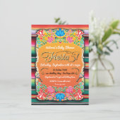 Invitation Baby shower mexicaine Fiesta Party Parties scintil (Debout devant)