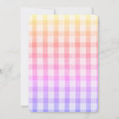 Invitation Baby shower mignon au poulet blanc (Dos)