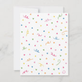 Invitation Baby shower mignon de fiesta de Hola de confettis (Dos)