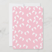 Invitation Baby shower mignon de fille de landau rose (Dos)