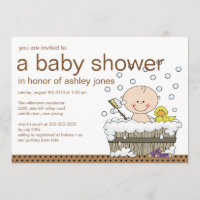 Baby shower mignon de garçon de baquet de bébé