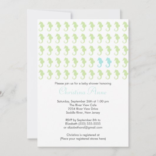 Invitation Baby shower mignon de multiple de garçons de (Devant)