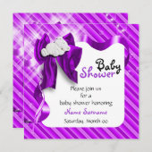 Invitation Baby shower mignon d'ours de nounours (Devant / Derrière)