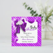 Invitation Baby shower mignon d'ours de nounours (Debout devant)