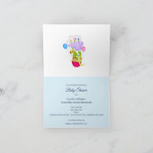 Invitation Baby shower mignon train de jouets C'est un garçon (Intérieur)