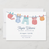 Invitation Baby shower minimaliste (Devant)