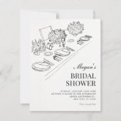 Invitation Baby shower minimaliste (Devant)