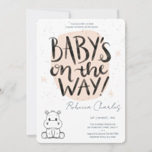 Invitation Baby Shower Minimaliste 