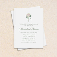 Baby shower minimaliste à fleurs de Protea Boho Pa