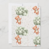 Invitation Baby shower minimaliste | Attendre (Dos)