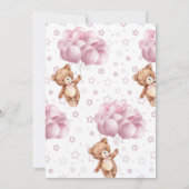 Invitation Baby shower minimaliste | Attendre (Dos)