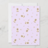 Invitation Baby shower minimaliste d'attente rapide (Dos)