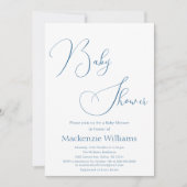 Invitation Baby-Shower Minimaliste Élégant Moderne (Devant)
