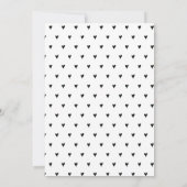Invitation Baby shower minimaliste moderne (Dos)