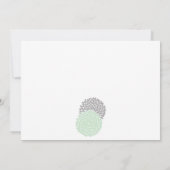 Invitation Baby shower Mint Chic Chevron (Dos)
