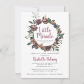 Invitation Baby shower Miracle de la petite couronne d'automn (Devant)