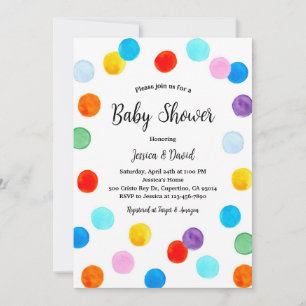 Invitation Baby Shower Mixte