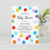 Invitation Baby Shower Mixte (Debout devant)