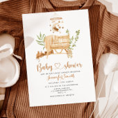 Invitation Baby shower mobile de la pépinière Boho