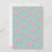 Invitation Baby shower mobile Dolphin de tortue de mer Invita (Dos)